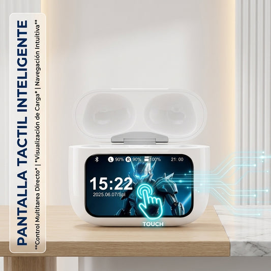 Audífonos Inalámbricos con Pantalla Táctil LED | Bluetooth 5.3, Resistentes al Agua IPX4