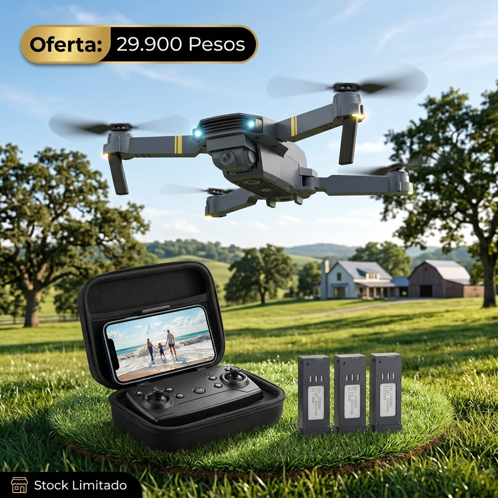 Mini Drone Plegable con Cámara HD 720P y WiFi FPV | Control por App, Ideal para Principiantes