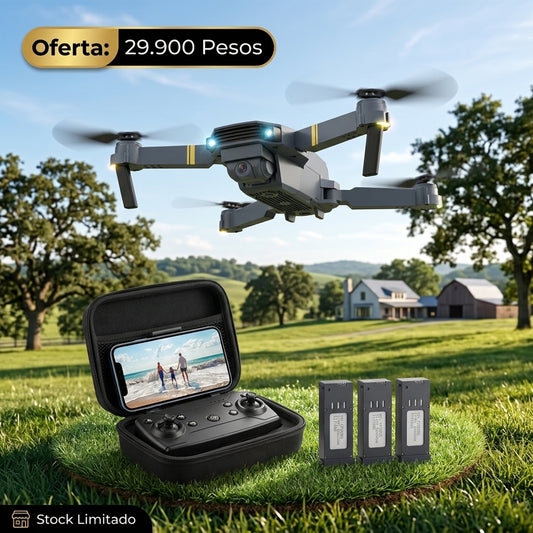 Mini Drone Plegable con Cámara HD 720P y WiFi FPV | Control por App, Ideal para Principiantes